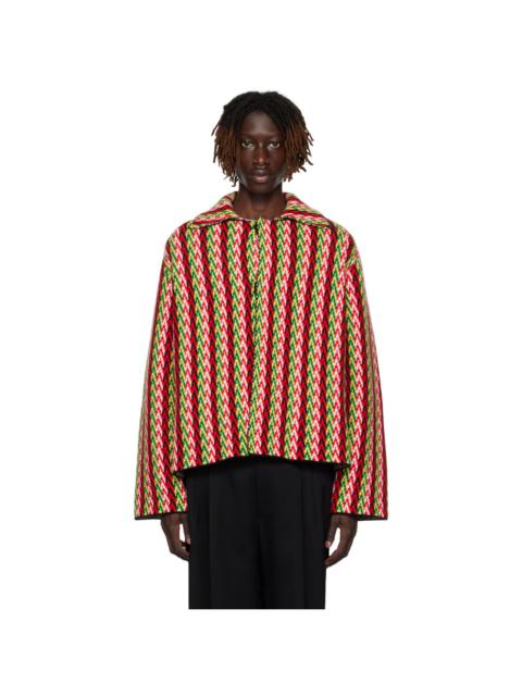 Lanvin Multicolor Chevron Jacket