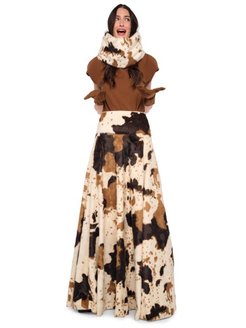 NORMA KAMALI FLARED SKIRT TO FLOOR