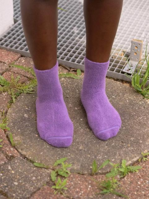 BASERANGE Buckle Overankle Socks - Textured Organic Cotton