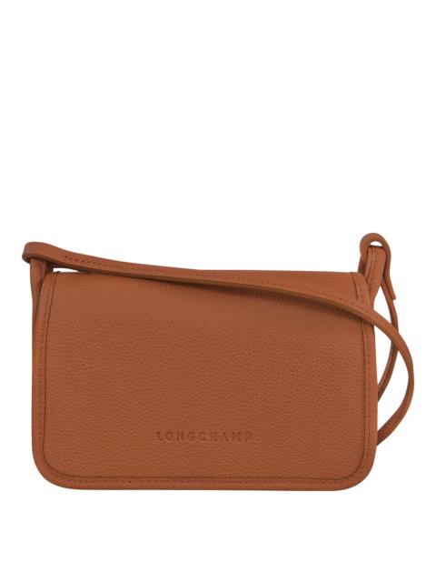 Le Foulonné Wallet on chain Caramel - Leather