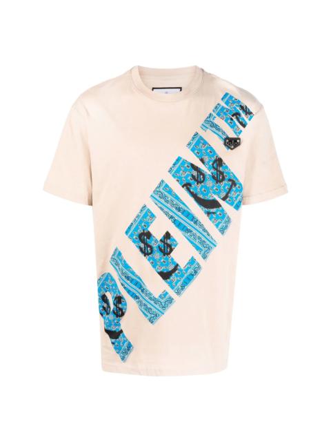 graffiti-print round neck T-shirt