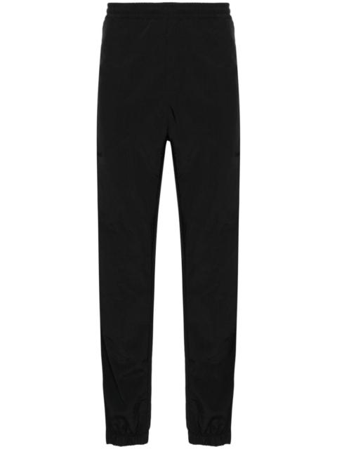 ripstop-texture tapered-leg track pants