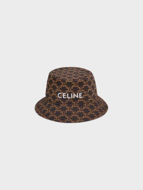 CELINE CELINE BUCKET HAT WITH "TRIOMPHE" MONOGRAM