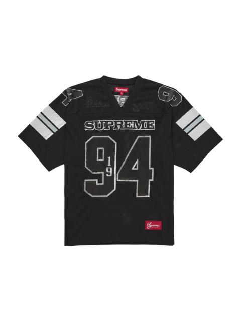 Supreme Supreme Sequin Football Jersey Black