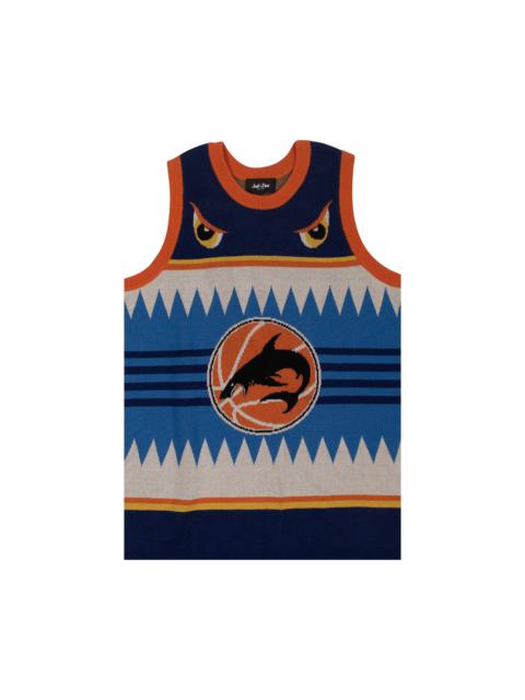 Just Don Just Don Shark Basketball Tank Jersey Sweater 'Blue'