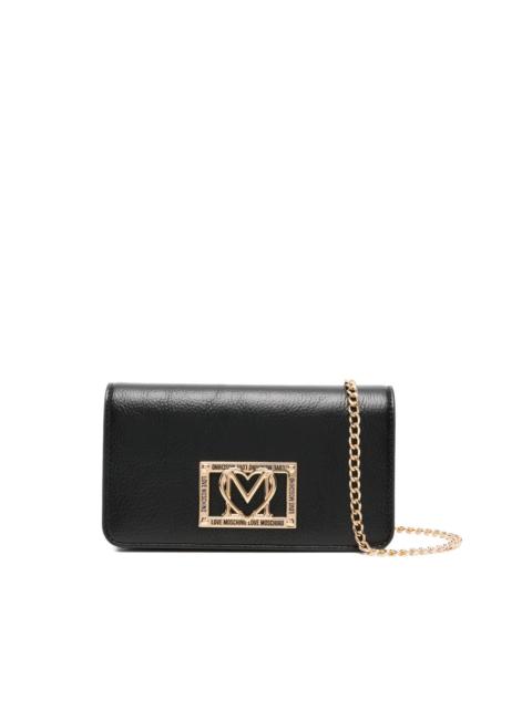 Moschino logo-plaque shoulder bag