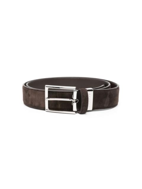 Canali suede buckle belt
