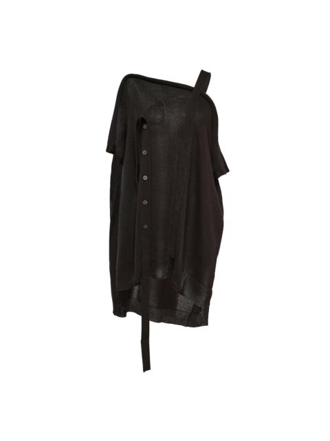 ISSEY MIYAKE Buttoned Drape Knit Sweater