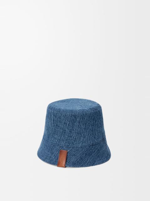 Loewe Reversible bucket hat in denim
