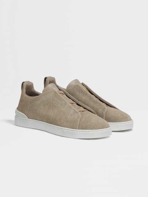 LIGHT BEIGE CANVAS TRIPLE STITCH™ SNEAKERS