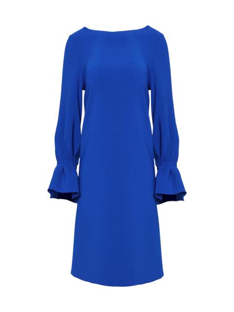 CAROLINA HERRERA Women's Silk Puff-Sleeve Shift Minidress - Cobalt