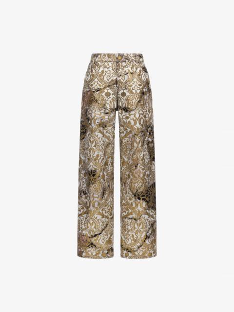 Roberto Cavalli Marble Print Pants