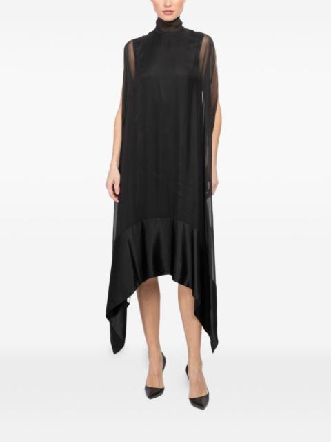 ALAINPAUL turtleneck asymmetric dress