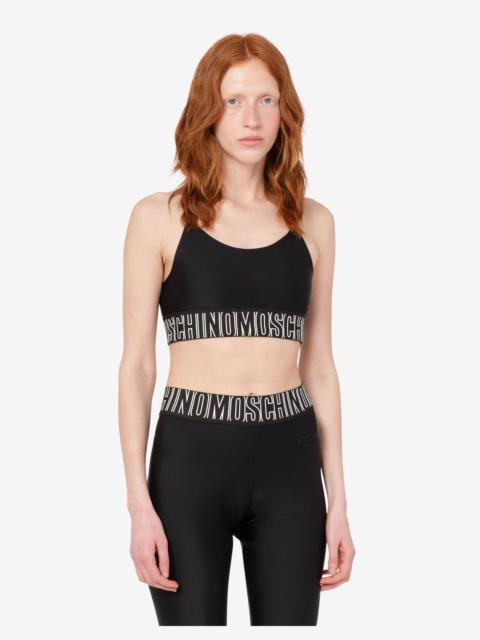 Moschino TECHNICAL FABRIC CROP TOP