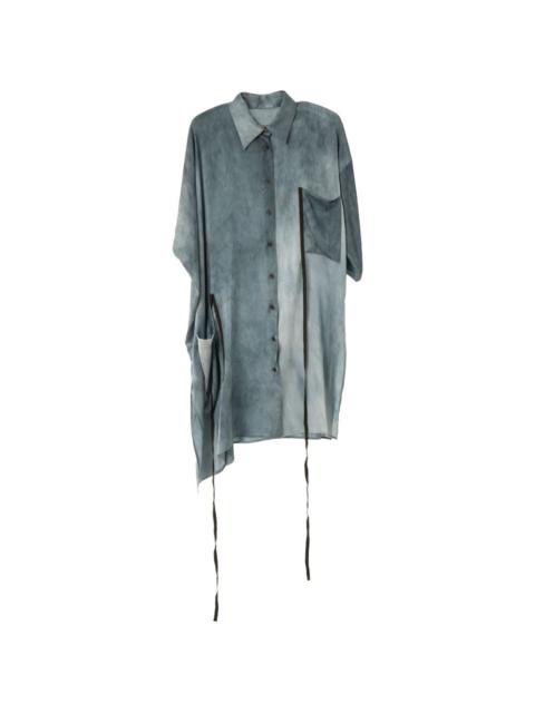 UMA WANG Thetis asymmetric shirt