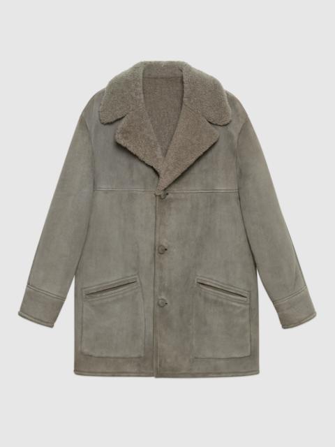 GUCCI Curly shearling coat