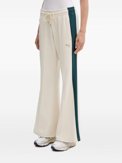 PUMA logo-embroidered side-stripe trousers