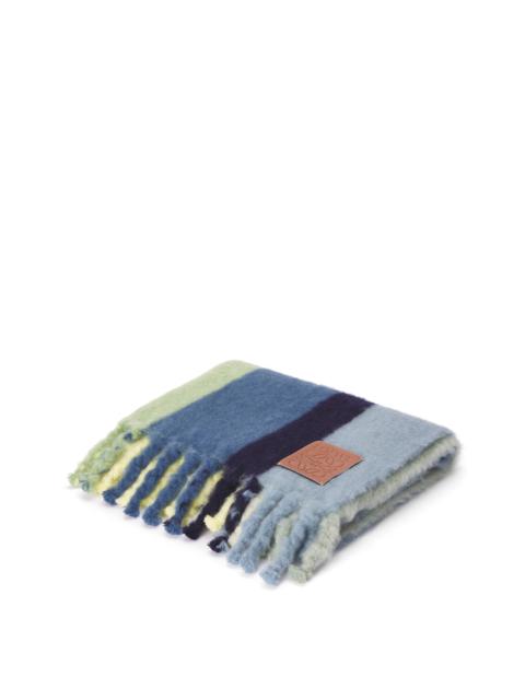 Loewe Stripe blanket in mohair and wool