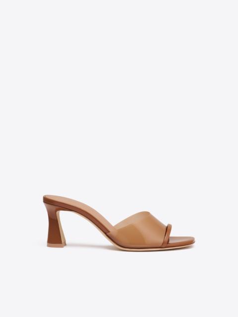 MALONE SOULIERS Roxanne 70 Brown Patent Leather Sandals