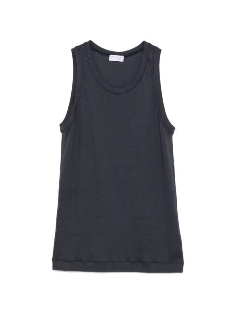 Brunello Cucinelli ribbed-knit tank top