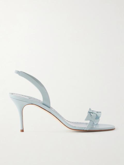 Manolo Blahnik Cigaurasli 70 Leather Sandals