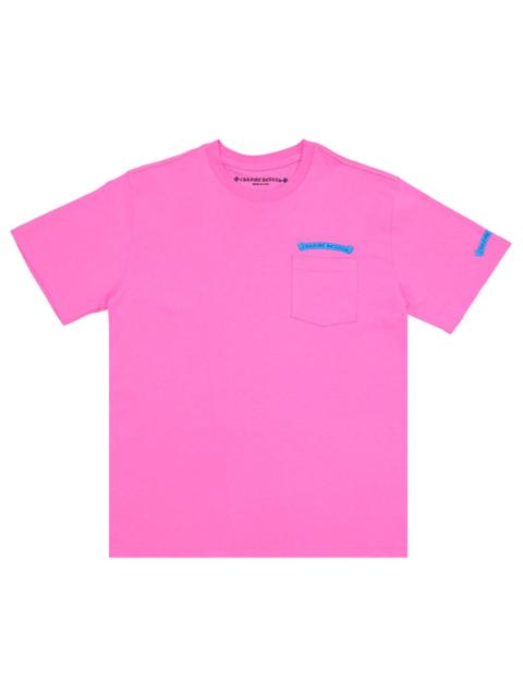 Chrome Hearts Chrome Hearts Scroll Logo Pocket Tee 'Pink/Blue'