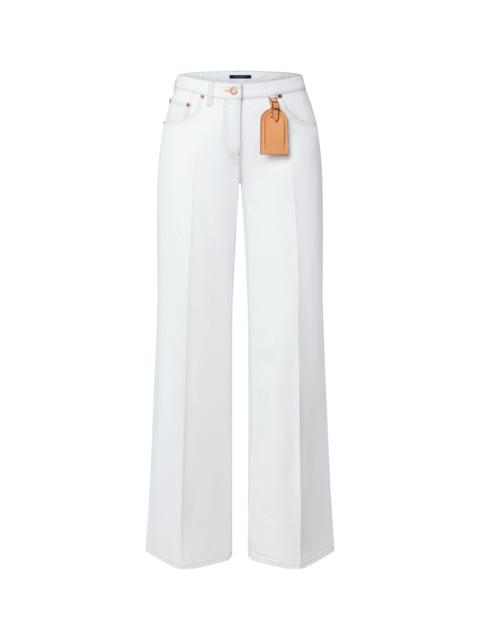 Louis Vuitton Bleached Denim Boot-Cut Jeans