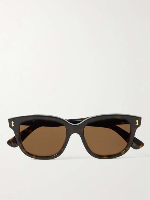 Square-Frame Tortoiseshell Acetate Sunglasses