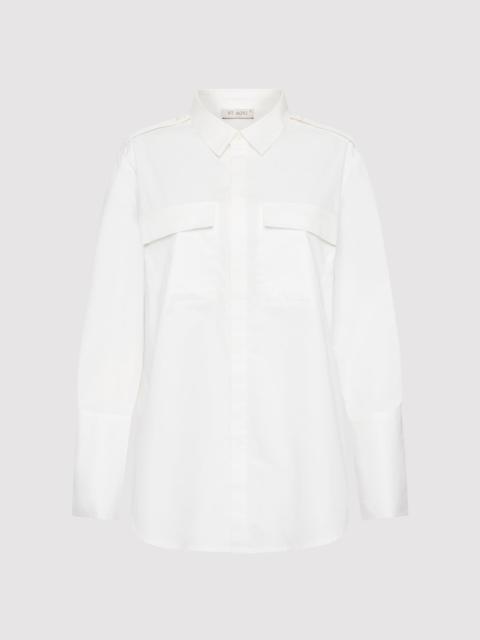 ST. AGNI Classic Utility Shirt - White