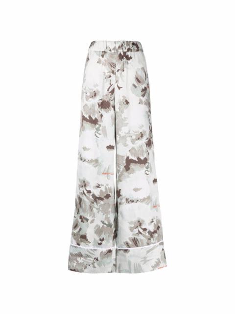 Off-White floral-print palazzo pants