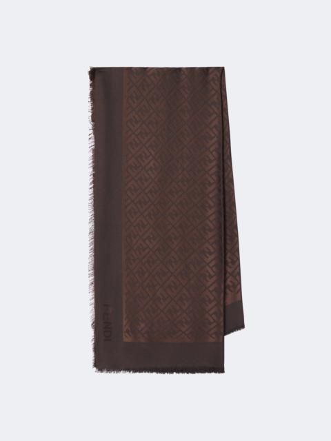 FENDI FF silk and wool shawl