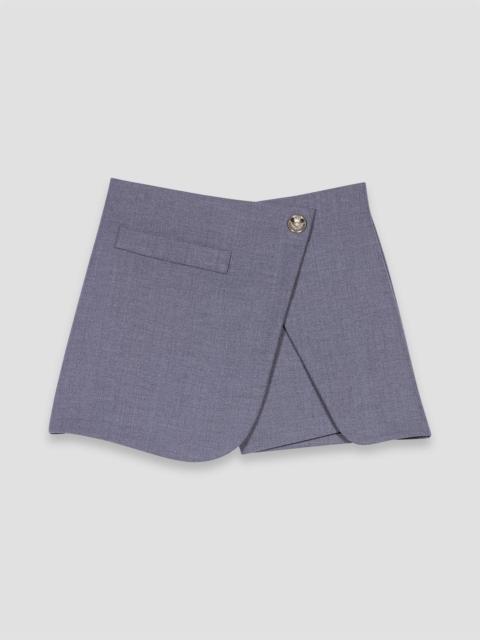 maje Short wraparound skirt