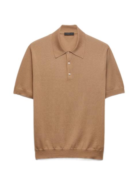 Prada cashmere and silk polo shirt