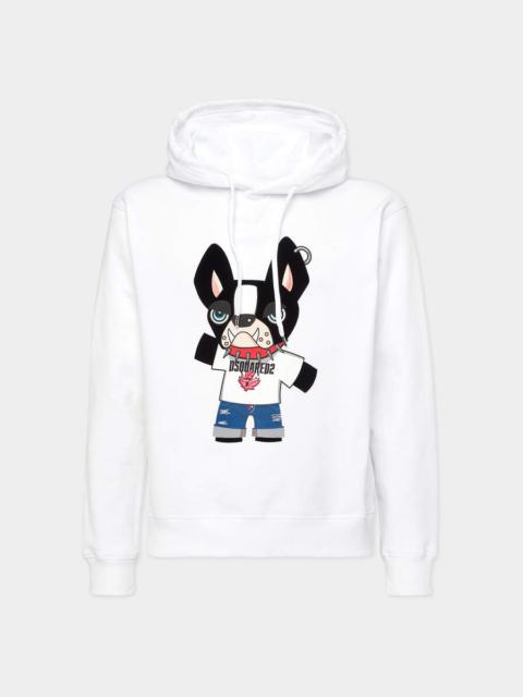 関税込 DSQUARED2 Ceresio Map Cool Fit Hoodie Sweatshirt Ceresio Map Cool Fit Hoodie Sweatshirt