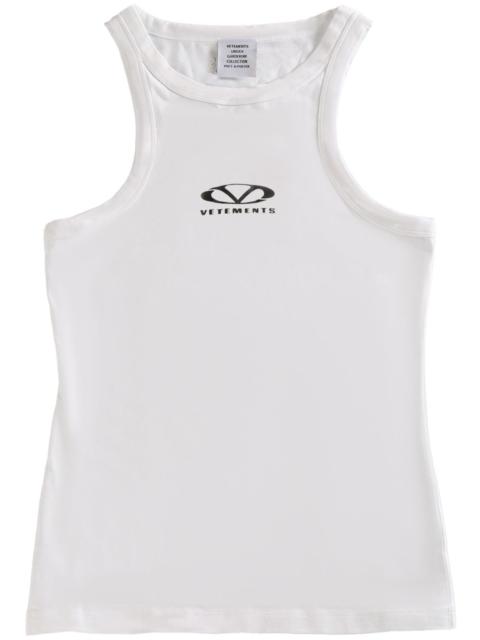 VETEMENTS oval-logo tank top
