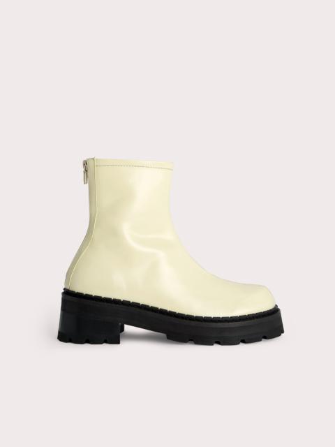 Alister Ivory Soft Semi Patent Leather