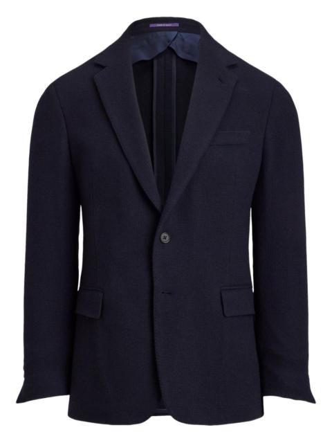 Ralph Lauren Hadley open-weave single-breasted blazer