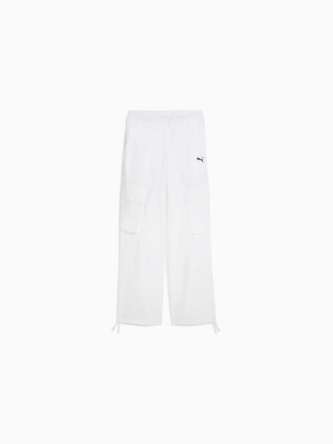 PUMA Wardrobe Essentials Women's Relaxed Woven Cargo Pants