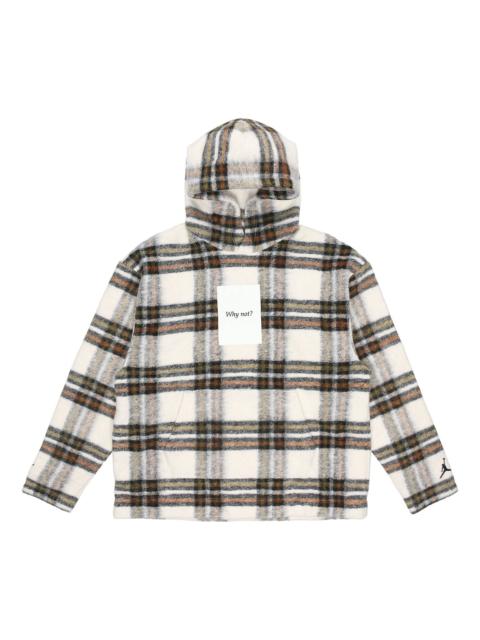 Jordan Air Jordan 'Why Not?' Printed Plaid Wool Hoodies Sweater 'Yellow Brown' DC3244-104