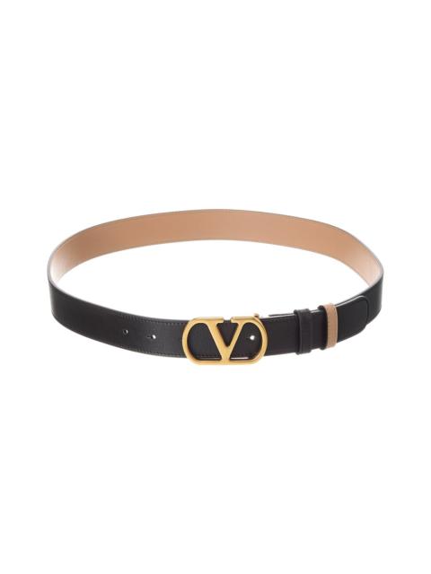 Valentino VLogo Signature Reversible Leather Belt
