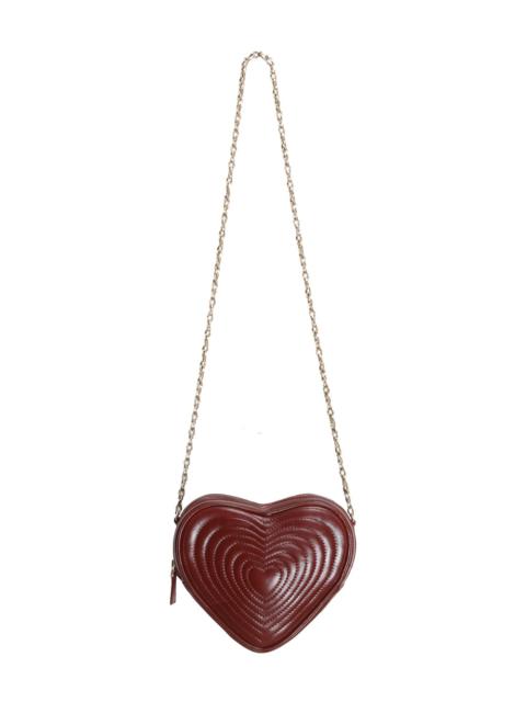 ★EMIS★ HEART QUILTED SHOULDER BAGPEACH m1037_1334847 Emis Heart Quilted Shoulder Bag Peach | eBay