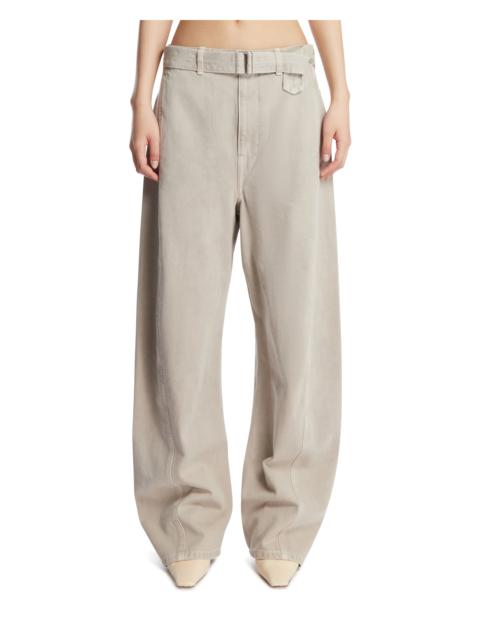 Lemaire Beige Twisted Belted Pants