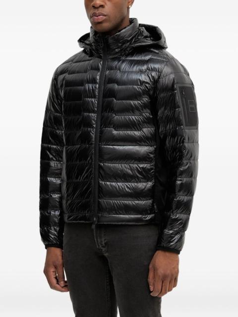 BOSS hooded quilted jacket