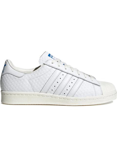 adidas Superstar 82 Debossed Geometric Print White Blue