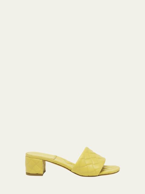 Bottega Veneta Quilted Leather Mule Sandals