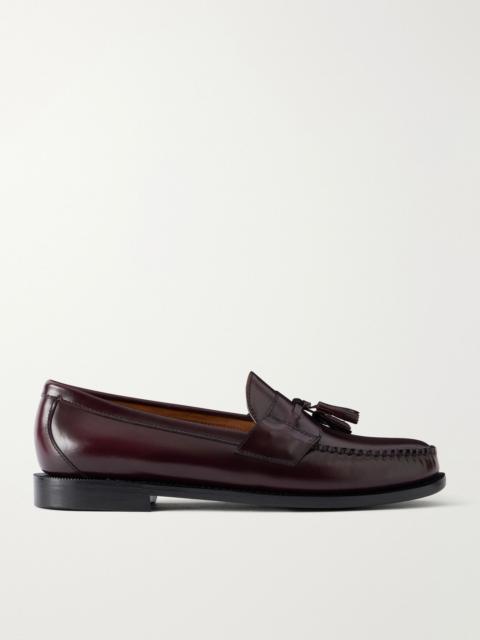 SEBAGO Cayman Tasseled Leather Loafers Burgundy