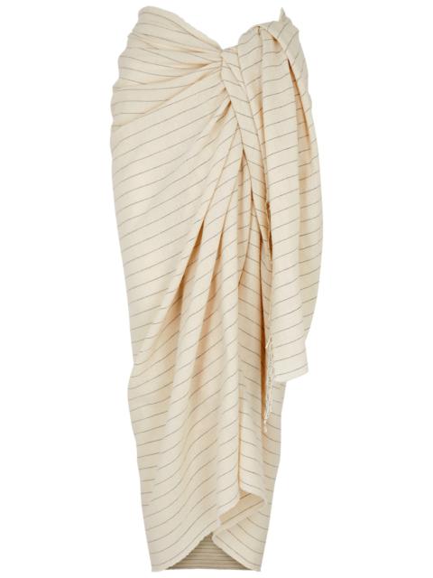 Pinstriped cotton sarong