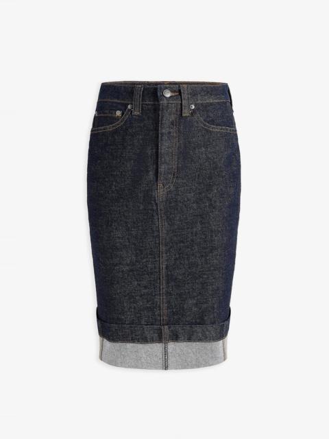 KHAITE Kendra jeans skirt