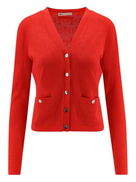 TORY BURCH long-sleeve pocket cardigan