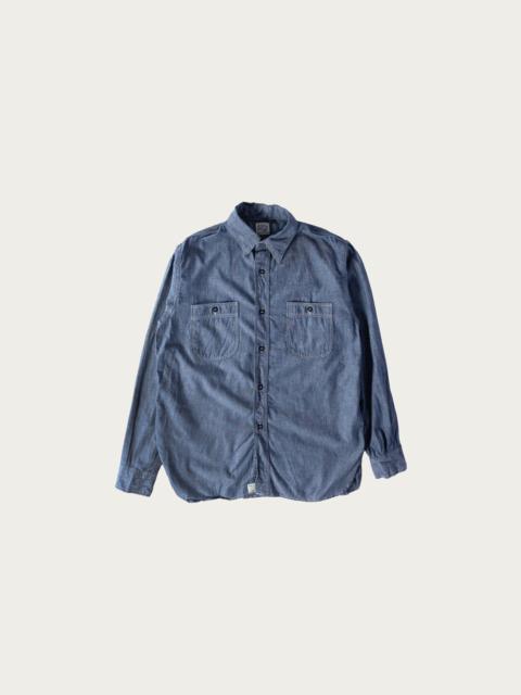 orSlow Relaxed Fit Chambray Work Shirt - Chambray
